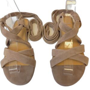 Splendid Taupe Striped Size Women Sandals
